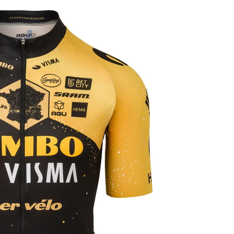 Load image into Gallery viewer, Men&#39;s Cervelo Jumbo Visma TDF Special Edition Cycling Jersey 2023 - The Vélodrome - MADOVERBIKING
