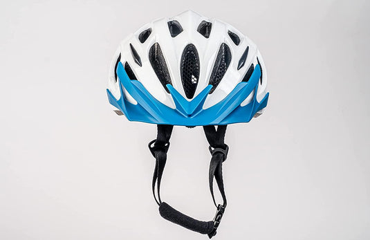 Merida Charger KJ201 Cycle Helmet | White & Blue - MADOVERBIKING
