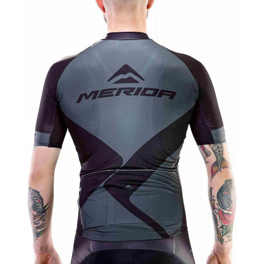 Merida Men SS Nizza Cycling Jersey (Black/Grey)