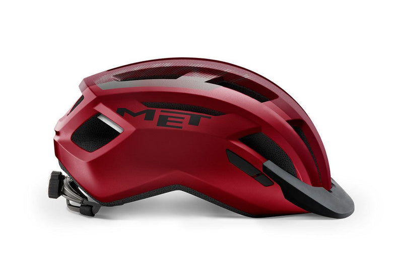 Load image into Gallery viewer, Met Allroad Hybrid Cycling Helmet (Red/Black/Matt) - MADOVERBIKING
