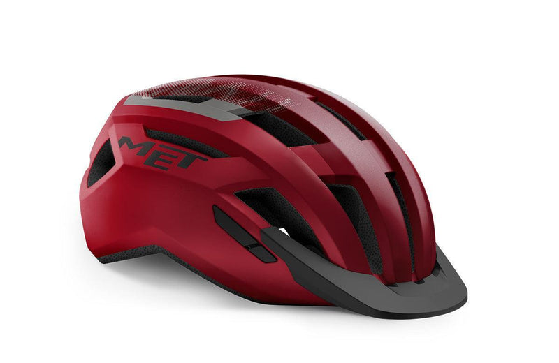 Load image into Gallery viewer, Met Allroad Hybrid Cycling Helmet (Red/Black/Matt) - MADOVERBIKING
