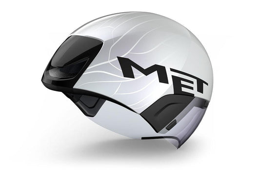 Met Codatronca Aero Cycling Helmet (White/Black/Matt Glossy) - MADOVERBIKING