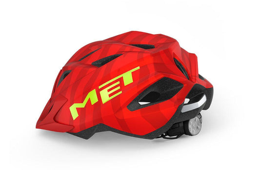 Met Crackerjack Kids Cycling Helmet (Red/Matt) - MADOVERBIKING