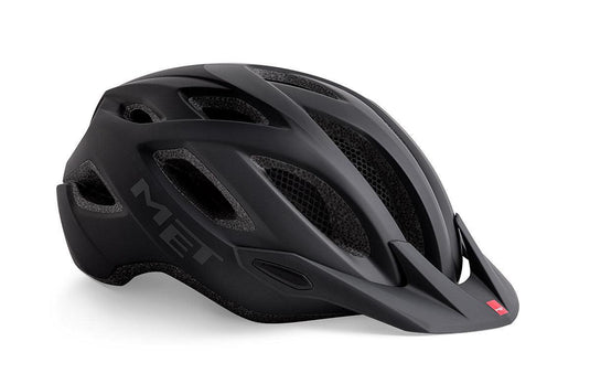 Met Crossover Hybrid Cycling Helmet (Shaded Black/Matt) - MADOVERBIKING