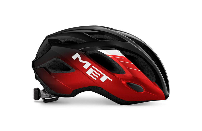 Load image into Gallery viewer, Met Idolo Road Cycling Helmet (Black/Red Metallic/Glossy) - MADOVERBIKING
