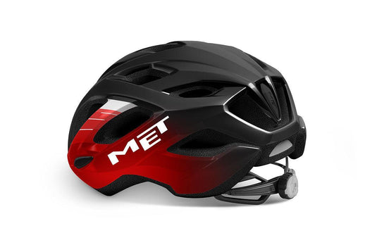 Met Idolo Road Cycling Helmet (Black/Red Metallic/Glossy) - MADOVERBIKING