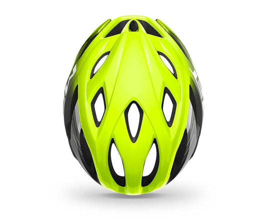 Met Idolo Road Cycling Helmet (Fluo Yellow/Black/Glossy) - MADOVERBIKING