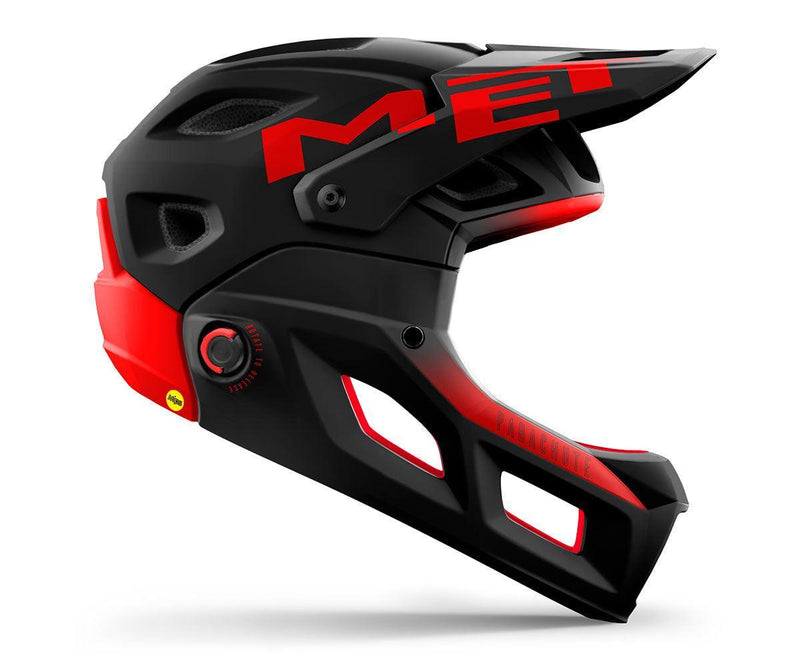 Load image into Gallery viewer, Met Parachute Mcr Mips Mtb Cycling Helmet (Black Red/Matt) - MADOVERBIKING
