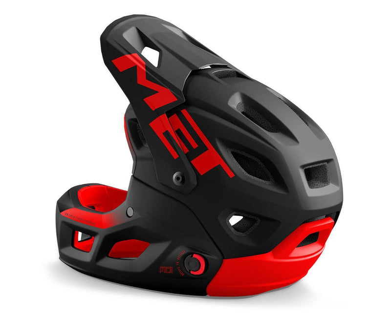 Load image into Gallery viewer, Met Parachute Mcr Mips Mtb Cycling Helmet (Black Red/Matt) - MADOVERBIKING
