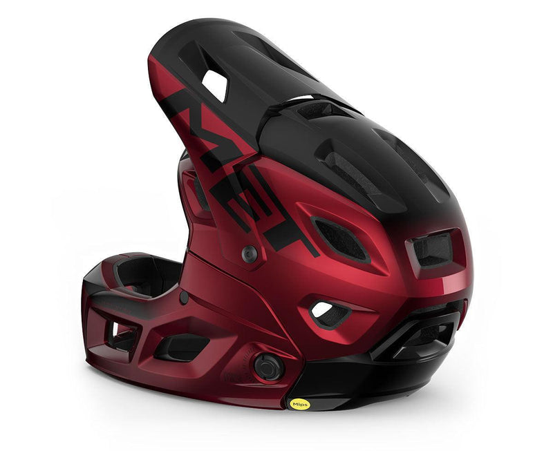 Load image into Gallery viewer, Met Parachute Mcr Mips Mtb Cycling Helmet (Red/Glossy) - MADOVERBIKING
