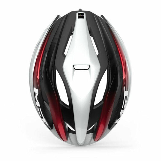 Met Trenta Mips Road Cycling Helmet (White/Black/Red Metallic/Glosy) - MADOVERBIKING