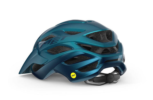 Met Veleno Mips Mtb Cycling Helmet (Teal Blue Metallic/Glossy) - MADOVERBIKING