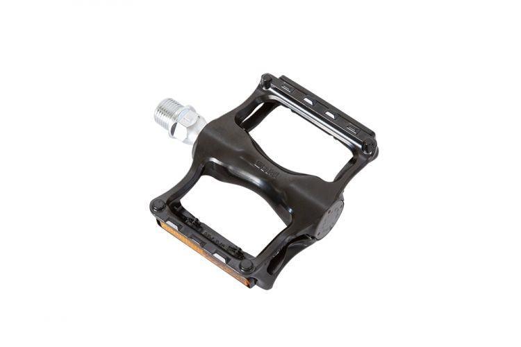 Load image into Gallery viewer, MKS Seahorse Pedals With Reflector (Black) - MADOVERBIKING
