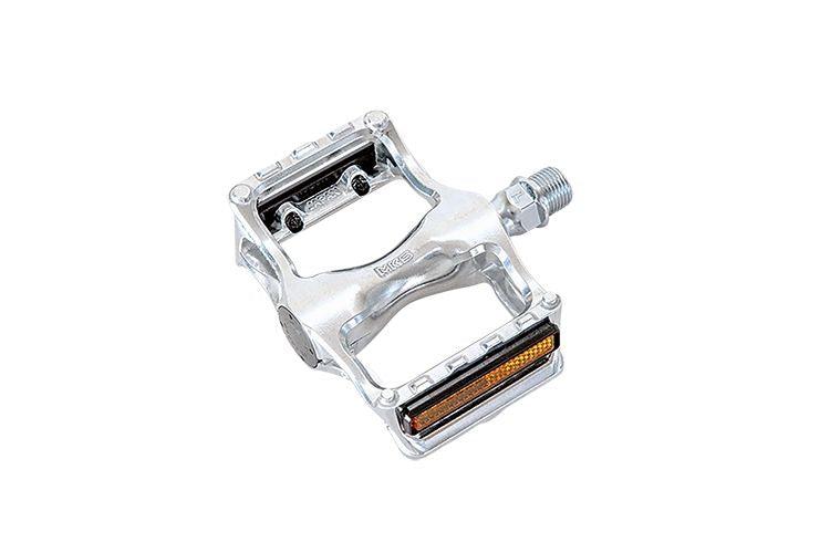 Load image into Gallery viewer, MKS Seahorse Pedals With Reflector (Silver) - MADOVERBIKING
