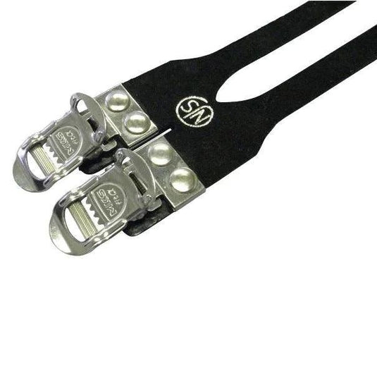 Mks Track Toe-Clip Belt 2 Buckle Made Odf Suede Black Njs Approved