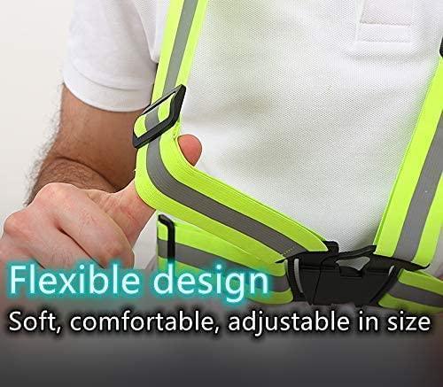 Mob Elastic Safety Reflective Belt For Cycling, Running & Walking