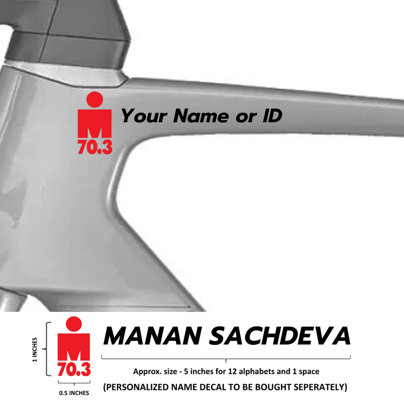 Load image into Gallery viewer, IRONMAN 70.3 Logo Decal Sticker (1 pcs) - (1 in x 0.5 in) - MADOVERBIKING -  MADOVERBIKING
