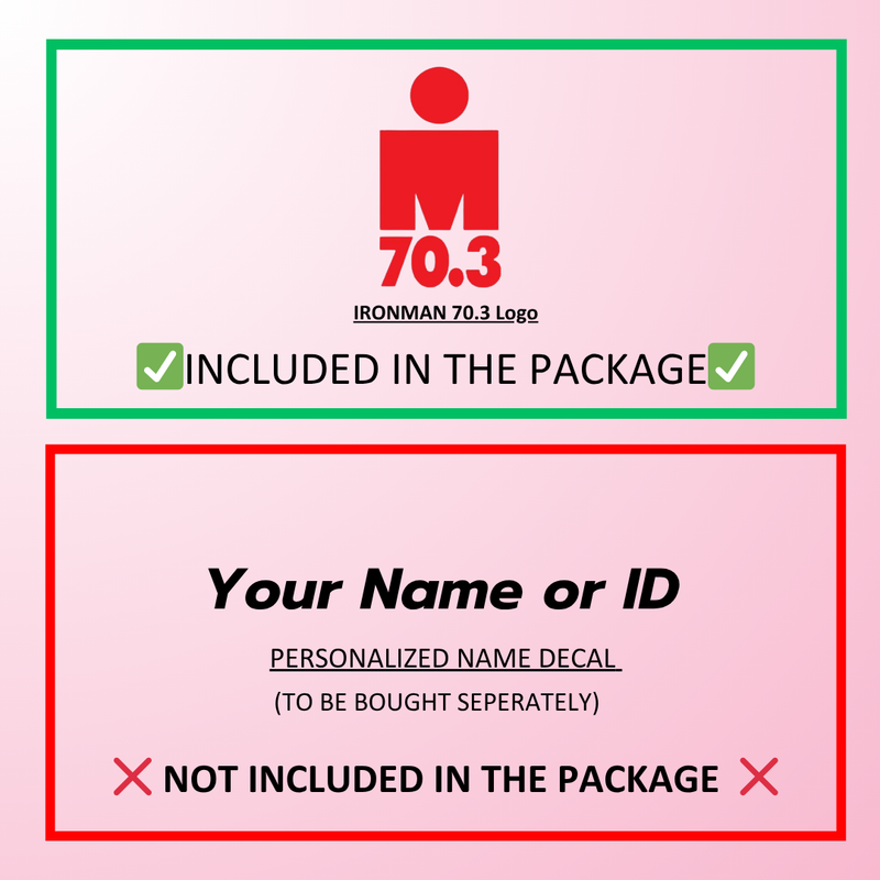 Load image into Gallery viewer, IRONMAN 70.3 Logo Decal Sticker (1 pcs) - (1 in x 0.5 in) - MADOVERBIKING -  MADOVERBIKING
