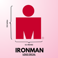 IRONMAN Logo Decal Sticker (1 pcs) - (0.6 in x 0.5 in)