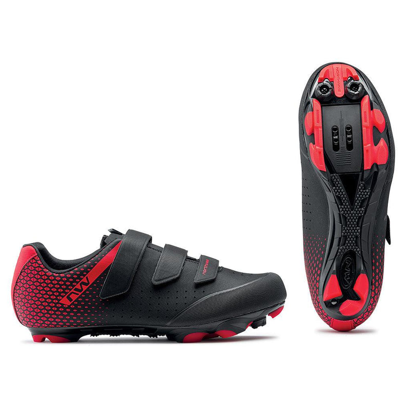 Load image into Gallery viewer, Northwave MTB Cycling Shoes - Origin 2 (Black/Red) - MADOVERBIKING
