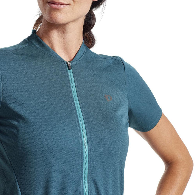 Load image into Gallery viewer, Pearl Izumi Womens Quest Jersey -Dark Spruce/Gulf Teal - MADOVERBIKING
