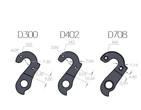 PILO DERAILLEUR HANGER FOR CARRERA, WILIER | GH-D402