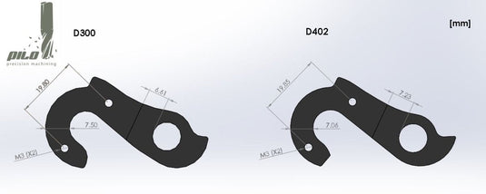 PILO DERAILLEUR HANGER FOR CARRERA, WILIER | GH-D402