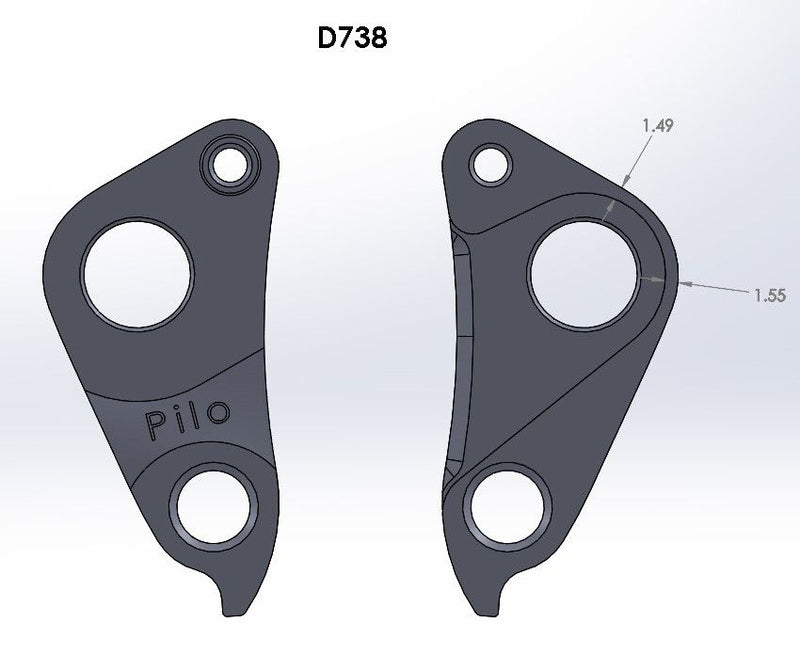 Load image into Gallery viewer, PILO DERAILLEUR HANGER FOR SPECIALIZED | GH-D738
