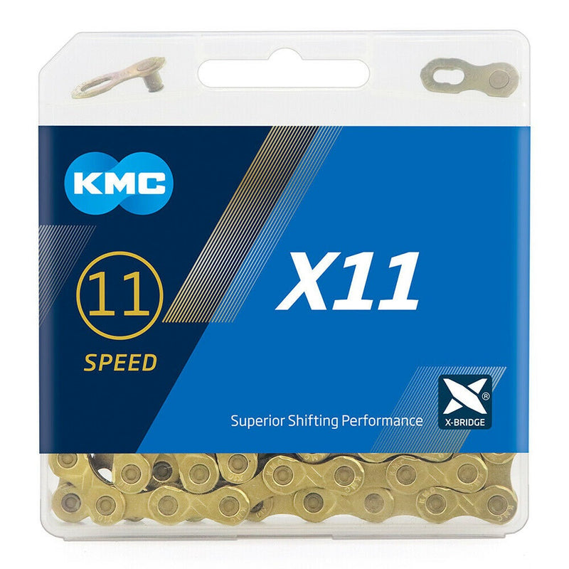 Load image into Gallery viewer, Bicycle Chain | X11 Ti-N GOLD (11 Speed) - MADOVERBIKING -  KMC
