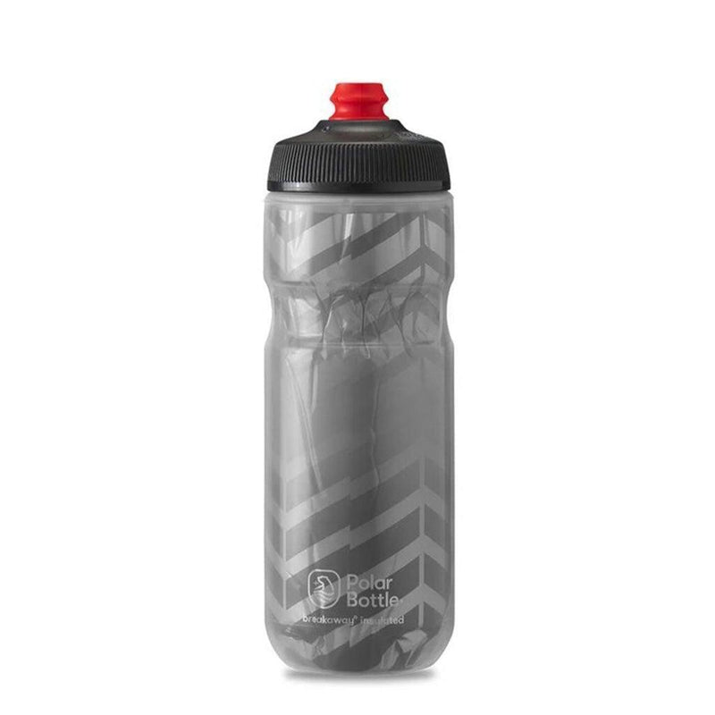 Load image into Gallery viewer, Polar Breakaway Insulated Water Bottle - Charcoal/Silver - MADOVERBIKING

