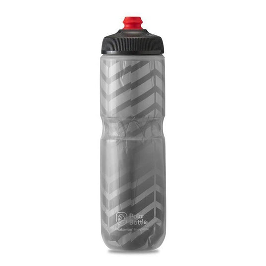 Polar Breakaway Insulated Water Bottle - Charcoal/Silver - MADOVERBIKING