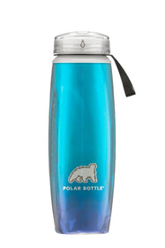 Polar Ergo Insulated Bottle - Aurora Cyan, Half-Twist Cap - MADOVERBIKING