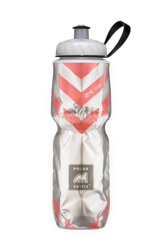 Polar Insulated Sports Bottle - Chevron Red