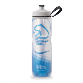 Polar Sport Insulated Big Bear Bottle - (710Ml) Silver/Cobalt Blue - MADOVERBIKING