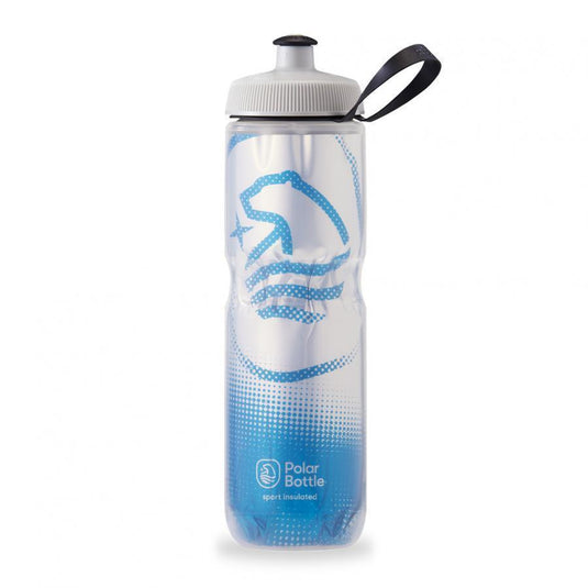 Polar Sport Insulated Big Bear Bottle - (710Ml) Silver/Cobalt Blue - MADOVERBIKING