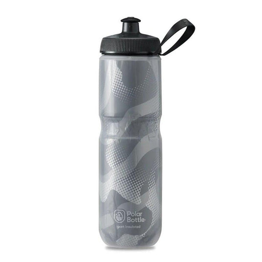 Polar Sport Insulated Contender Bottle - Charcoal/Silver - MADOVERBIKING