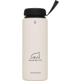 Polar Thermaluxe Insulated Ss Bottle - Powder Coat - White - MADOVERBIKING