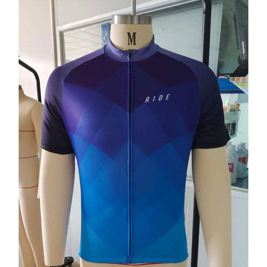 RIDE CYCLING JERSEY PURPLE DIAGONAL (UNISEX)