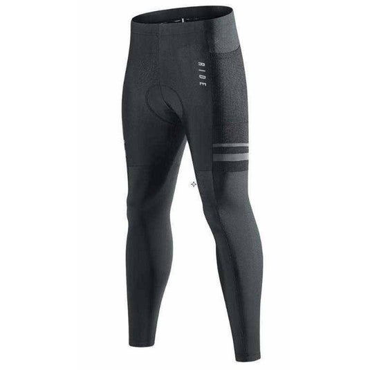 RIDE CYCLING PADDED TIGHTS WITH UTILITY POCKETS & REFLECTIVE DESIGN (UNISEX)