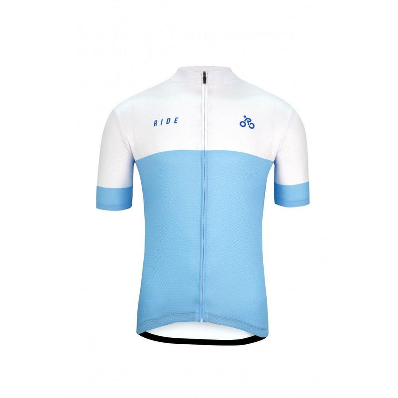 Load image into Gallery viewer, RIDE CYCLING PREMIUM JERSEY (WHITE BLUE)
