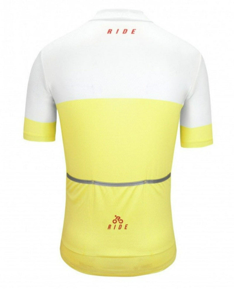 Load image into Gallery viewer, RIDE CYCLING PREMIUM JERSEY (WHITE YELLOW)
