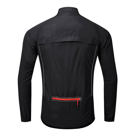 RIDE CYCLING PREMIUM QUALITY WINDBREAKER FOLDABLE- BLACK (UNISEX)