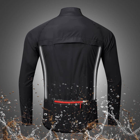 RIDE CYCLING PREMIUM QUALITY WINDBREAKER FOLDABLE- BLACK (UNISEX)