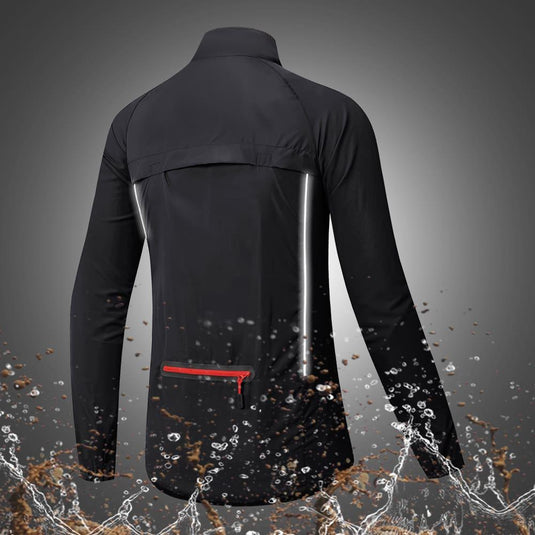 RIDE CYCLING PREMIUM QUALITY WINDBREAKER FOLDABLE- BLACK (UNISEX)