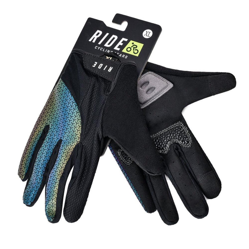 Load image into Gallery viewer, RIDE CYCLING PREMIUM UNISEX GLOVES-BLACK (FULL FINGERS)
