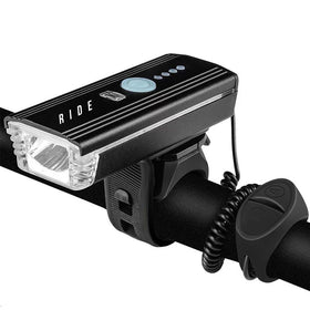 RIDE CYCLING USB HEAD LIGHT WITH SMART SENSOR & HORN