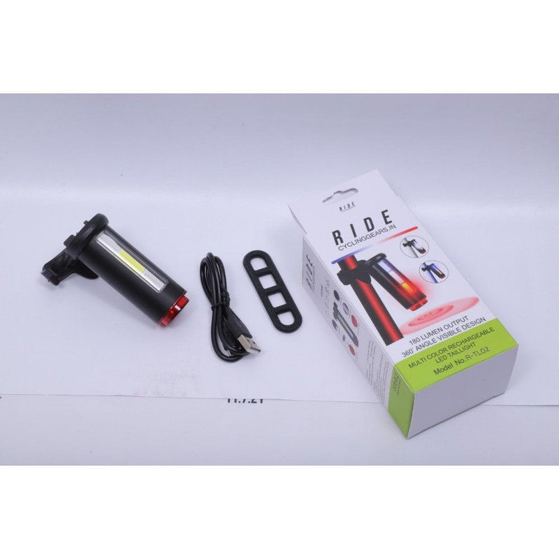 Load image into Gallery viewer, RIDE CYCLING USB RECHARGEABLE TAIL LIGHT CYLINDER DESIGN
