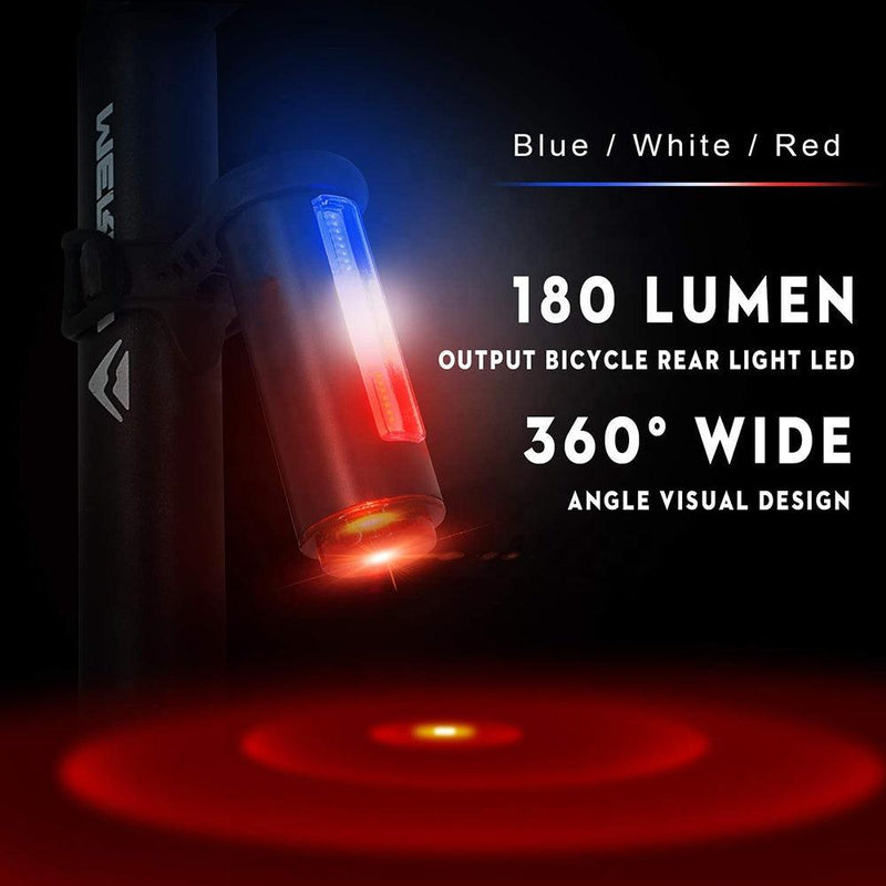 Load image into Gallery viewer, RIDE CYCLING USB RECHARGEABLE TAIL LIGHT CYLINDER DESIGN
