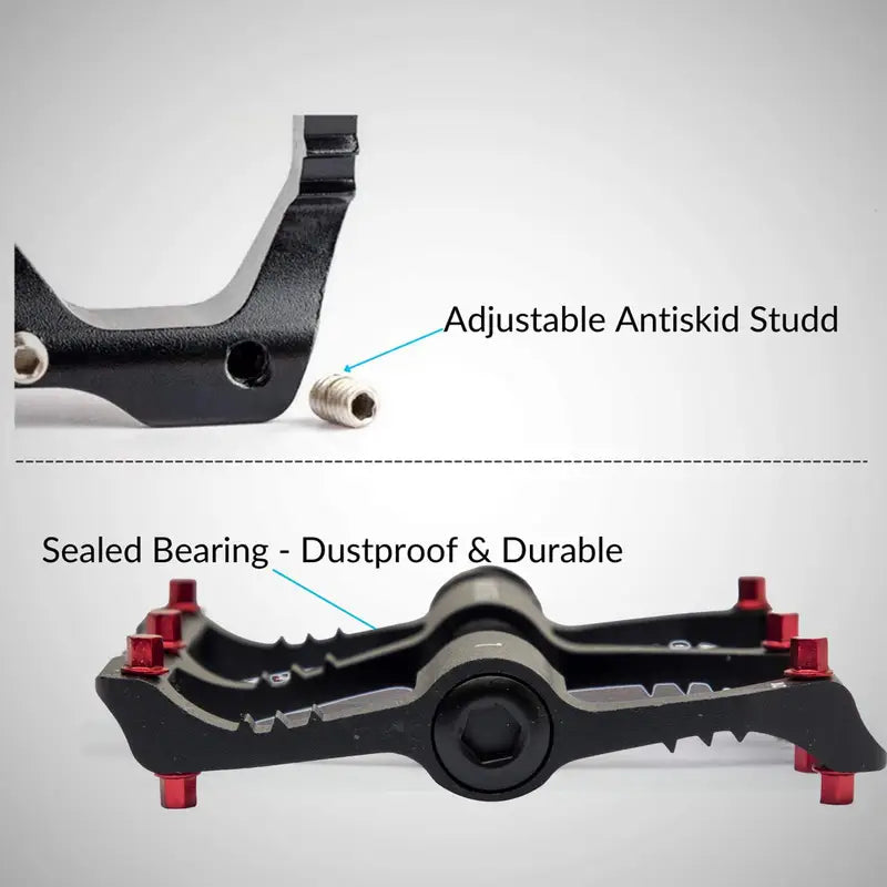 Load image into Gallery viewer, Bicycle Pedals | Aluminium Alloy, Sealed Bearings, Carbon Axle - MADOVERBIKING -  Yellowfin
