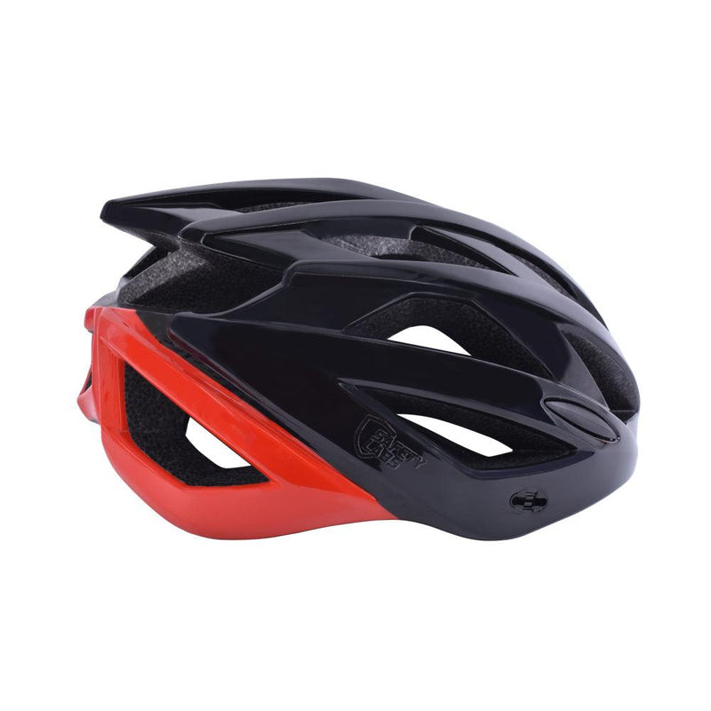 Load image into Gallery viewer, Safety Labs Juno Road Cycling Helmet (Shiny Black/Red) - MADOVERBIKING
